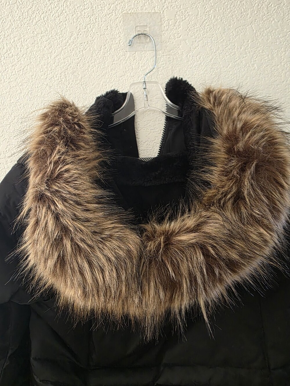 Arctic Expedition Hybradown Coat Removable Faux Fur Hood Black L NEW - Picture 12 of 15